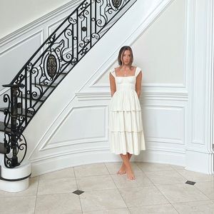 BNWT WWW Corset Poplin Dress ivory in XS